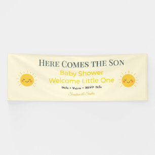 Baby Shower Spandoek   Zonneschijn & Glimlachen