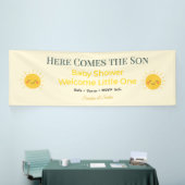 Baby Shower Spandoek | Zonneschijn & Glimlachen (Beurs)
