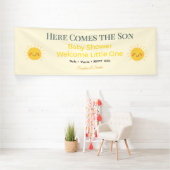 Baby Shower Spandoek | Zonneschijn & Glimlachen (Insitu)