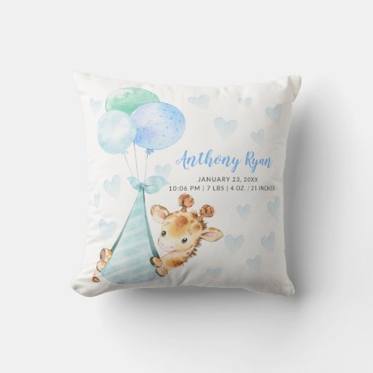 Baby shower speciale Giraffe levering Kussen (Voorkant)