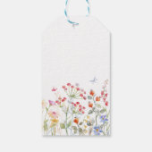 Baby shower speciale leverende vederbloemen cadeaulabel (Achterkant)