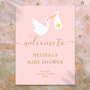 Baby Shower Speciale Levering Ooievaar Welkomstbor Poster