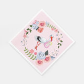 Baby shower speciale voorraad Floral Servet (Hoek)