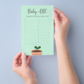 Baby Shower Spel Baby ABC Flyer (Hand)