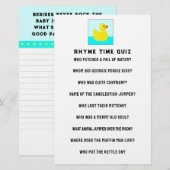 Baby Shower Spel Briefpapier (Voorkant / Achterkant)