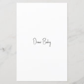 Baby shower Spel Draw Baby Fun Reopenbaarheidspart (Achterkant)