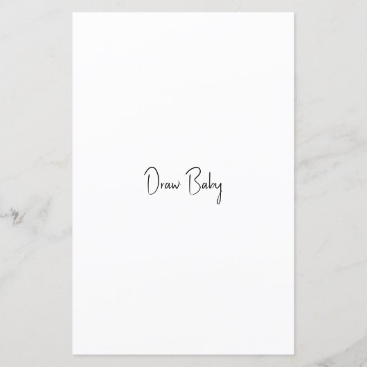 Baby shower Spel Draw Baby Fun Reopenbaarheidspart (Achterkant)