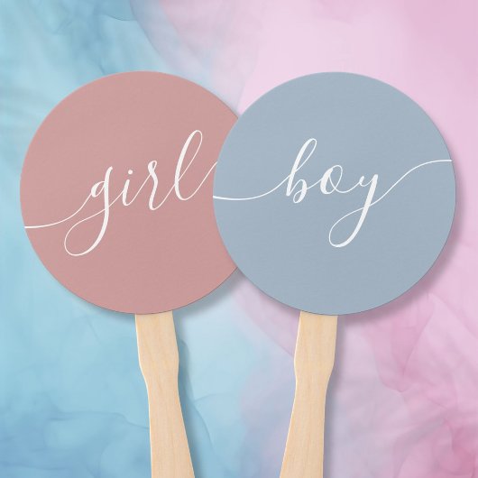 Baby Shower Spel Handventilator Jongen of Meisje Handwaaier