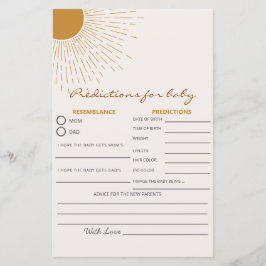 Baby shower spel hier komt voorspellingen