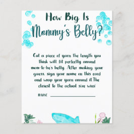 Baby shower spel Hoe groot is mama's buik