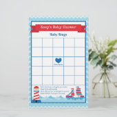 Baby shower spel in autisch thema (Staand voorkant)