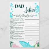 Baby shower spel Kaart vader grappen (Voorkant)