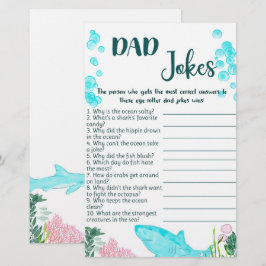 Baby shower spel Kaart vader grappen
