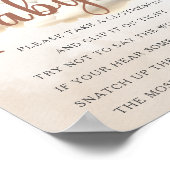 Baby shower Spel NIET ZEGGEN BABY Beer Ballonnen Poster (Hoek)