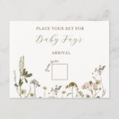 Baby Shower Spel Notitiekaartje (Voorkant)