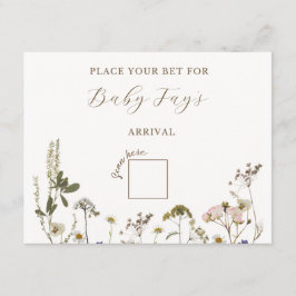 Baby Shower Spel Notitiekaartje