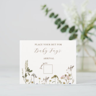 Baby Shower Spel Notitiekaartje