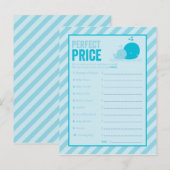 Baby shower spel - Perfecte prijs - Blue Whale Uitnodiging Briefkaart (Voorkant / Achterkant)