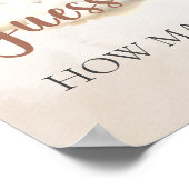 Baby shower spel RAAD HOEVEEL Beer ballonnen Poster (Hoek)