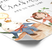 Baby Shower Spel Raad Hoeveel Dierenkoekjes Poster (Hoek)