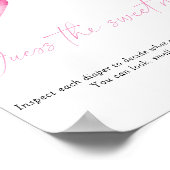 Baby shower spel raden de zoete puinhoop poster (Hoek)