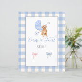 Baby shower  Spel Sjabloon (Staand voorkant)