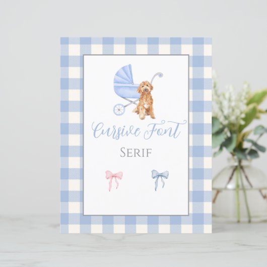 Baby shower  Spel Sjabloon (Staand voorkant)