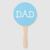 Baby Shower Spel Was het mama of papa Handwaaier (Achterkant)