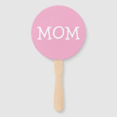 Baby Shower Spel Was het mama of papa Handwaaier (Voorkant)