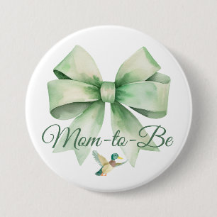Baby Shower Speld voor toekomstige moeder van een Ronde Button 7,6 Cm