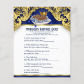 Baby shower Spelen van Afrikaanse prins (Achterkant)