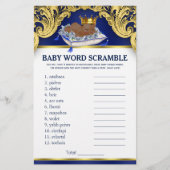 Baby shower Spelen van Afrikaanse prins (Voorkant)