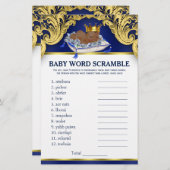 Baby shower Spelen van Afrikaanse prins (Voorkant / Achterkant)