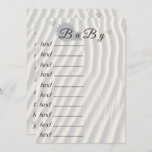 Baby shower Spelfamilie Baby shower Games Afdruk Kaart