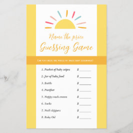 Baby shower spelletje adviesprijs, Sun Miracle Flyer