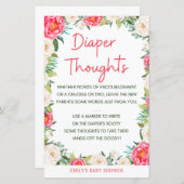 Baby shower Spelroze en ivoren flesjes (Voorkant / Achterkant)