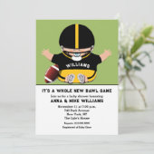 Baby shower sport kaart (Staand voorkant)