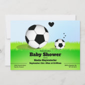 Baby shower Sport Soccer Kaart (Voorkant)