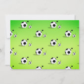 Baby shower Sport Soccer Kaart (Achterkant)