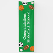 Baby shower sport spandoek (Verticaal)