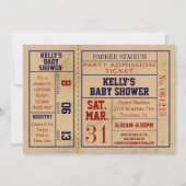 Baby shower Sportkaartje Uitnodigen - Bsktball Kaart (Voorkant)