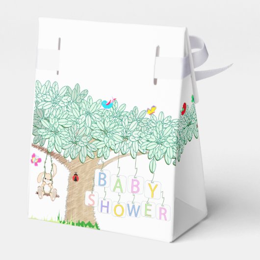Baby shower Spring Garden Celebration Party Bedankdoosjes (Achterkant)