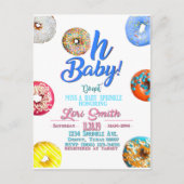 baby shower Sprinkle Boy Uitnodiging Briefkaart (Voorkant)