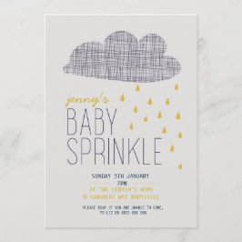 BABY SHOWER SPRINKLE INVITATIE KAART