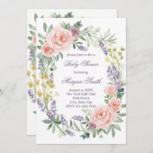 Baby Shower Sprinkle Invitation – Watercolor Kaart (Voorkant / Achterkant)