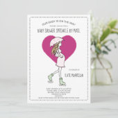 Baby shower Sprinkle Kaart (Staand voorkant)