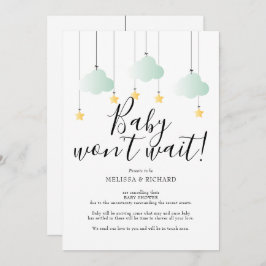 Baby shower, Sprinkle Neutral Cancellation Kaart