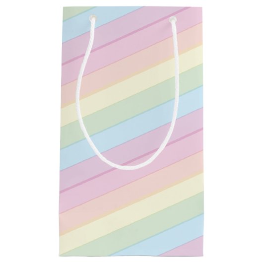 Baby shower Sprinkle Rainbow Raindrop Cloud Klein Cadeauzakje (Voorkant)