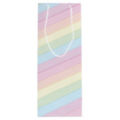 Baby shower Sprinkle Rainbow Raindrop Cloud Wijn Cadeautas (Achterkant)