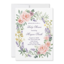 Baby Shower Sprinkle Uitnodiging – Waterverf